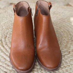 Madewell Leather Billie Ankle Boots 8.5